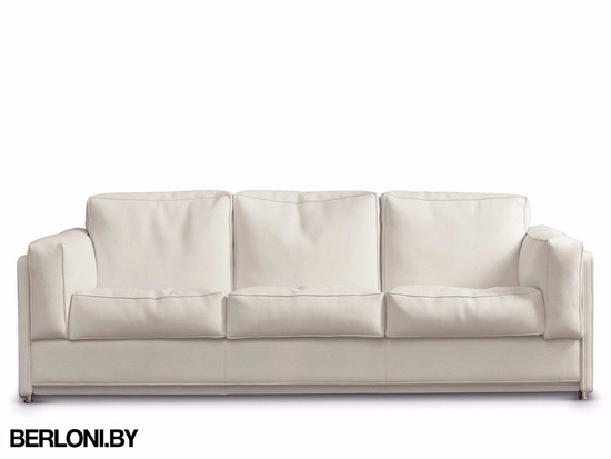 Белый кожаный диван Idos 