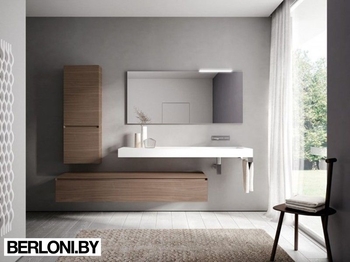 Комплект мебели для ванной комнаты Cubik