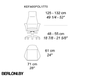 Кресло для кабинета директора I 4 Mariani Kefa (77689)