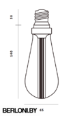 LED-лампа Buster Bulb / Smoked Арт. BB-TD-E27-(N)D-SM-B