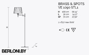 Напольный светильник Brass & Spots Ve 1090
