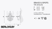 Настенный светильник Brass & (60573)