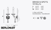 Настенный светильник Brass & Spots Ve 805