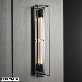 Настенный светильник Caged Wall 2.0 / XL / Brushed Steel Арт. EU-CGW-XL-BST