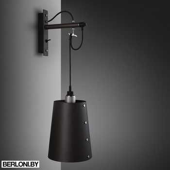 Настенный светильник Hooked Wall / Large / Graphite / Steel Арт. UK-HKW-TO-L-GR-ST