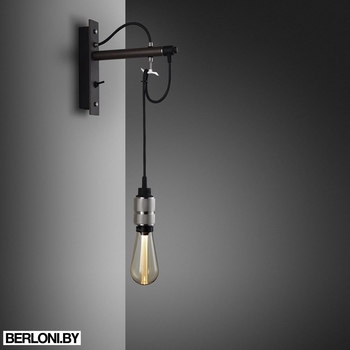 Настенный светильник Hooked Wall / Nude / Graphite / Steel Арт. UK-HKW-TO-GR-ST