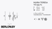 Настенный светильник Maria Teresa Ve 944