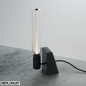 Настольная лампа Stoned Table Light / Honed Black Granite Арт. EU-STL-HGB-CR
