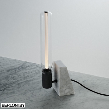 Настольная лампа Stoned Table Light / Polished White Marble Арт. EU-STL-PWM-CR