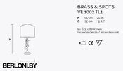 Настольный светильник Brass & Spots Ve 1002 (60581)