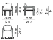 Outdoor Armchair Warhol Dark Brown Outdoor