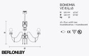 Подвесной светильник Bohemia Ve 875