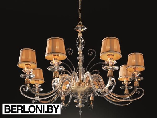 Подвесной светильник Euroluce Lampadari Alicante Satin L8 Shade