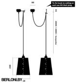 Подвесной светильник Hooked 1.0 Large / Graphite / Brass Арт. UK-HK1-BR-2.X-L-GR