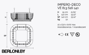 Подвесной светильник Impero Ve 813