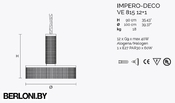 Подвесной светильник Impero Ve 815