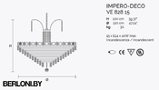 Подвесной светильник Impero Ve 828