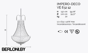 Подвесной светильник Impero Ve 832