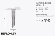 Подвесной светильник Impero Ve 841