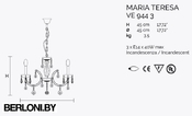 Подвесной светильник Maria Teresa Ve 944