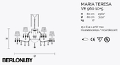 Подвесной светильник Maria Teresa Ve 960