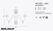 Подвесной светильник Milord