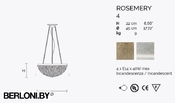 Подвесной светильник Rosemary (60815)