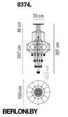 Подвесной светильник Wireflow (60981)