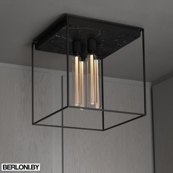 Потолочный светильник Caged Ceiling 4.0 / Satin Black Marble Арт. EU-CGC-4-SBM