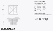 Потолочный светильник Graniglia Ve 1120