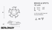 Прожектор Brass & Spots Ve 1106