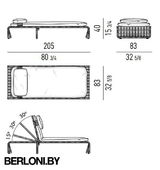 Садовый шезлонг Halley Outdoor