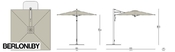 Садовый зонт Square Cantilever