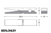 Скамья Molletta Iron Wood