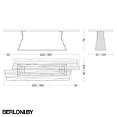 Обеденный стол Bedrock Plank A