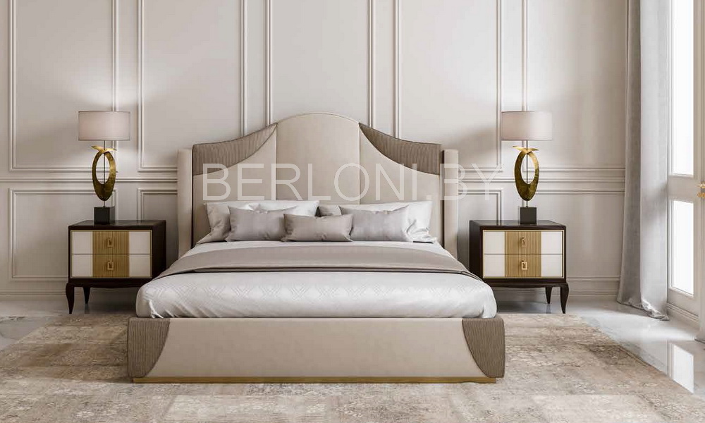 Кровать в ткани - фабрика Stella del Mobile Италия 